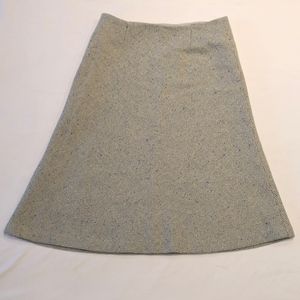 Classic Blue Wool Skirt